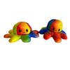 Cute Octopus Plush Toys Double-sided Flip Octopus Soft Reversible Stuffed Mood Octopus Gifts for Kids Family Friends
