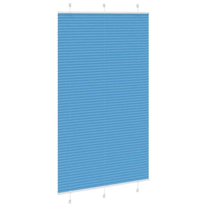 VidaXL Store Pleated Blue 115x200 Cm Fabric Width 114.4cm Polyester, Window Pleated Blind, Accordion Blind, Blind 4015214