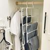 3/4 Layers Rotatable Clothes Rack,Portable Foldable Pants Hanger for Travel,Multi-functional Closet Organizer Racks for Scarf