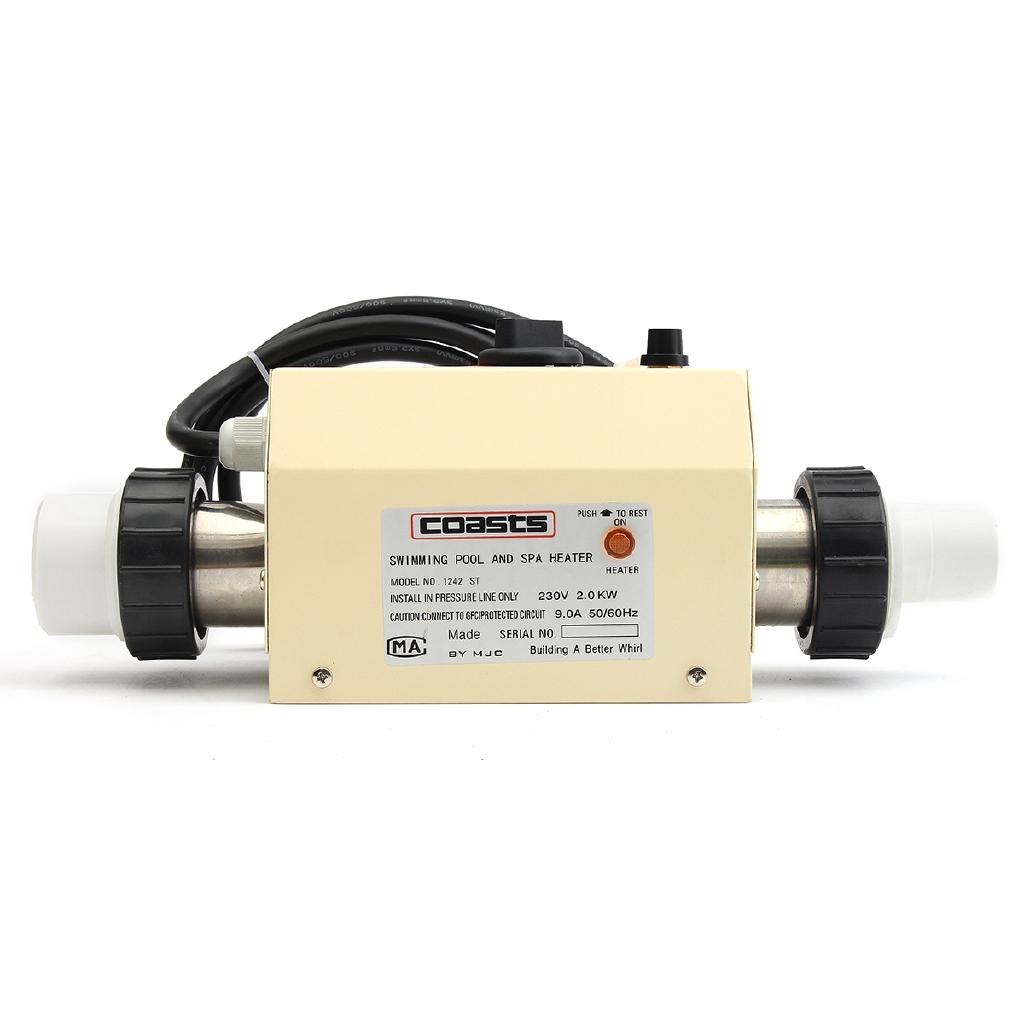 Pool Heat pump 2KW 220V Electric Swimming Pool and SPA Bath Heating Tub Water Heater 220V Swimming Pool Thermostat Accessories