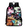 Capacity Children Large Backpack With Monster High Print Design For Daily School