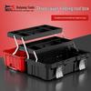 Three-Layer Folding Multi-Functional Tool Storage Box for Home and Car Use