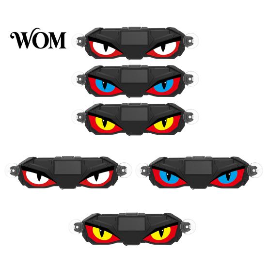 Devil Eye Car Window Light 1/3Pcs Solar Demon for Window, LED Interior Lamp with Suction Cup, Dynamic Auto Windshield Ambient