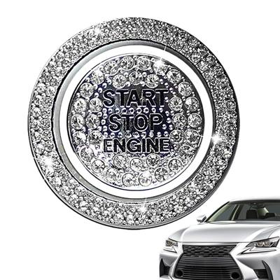 Automotive Start Button Cover - Rhinestone Decorative Ring Decal, Precision
