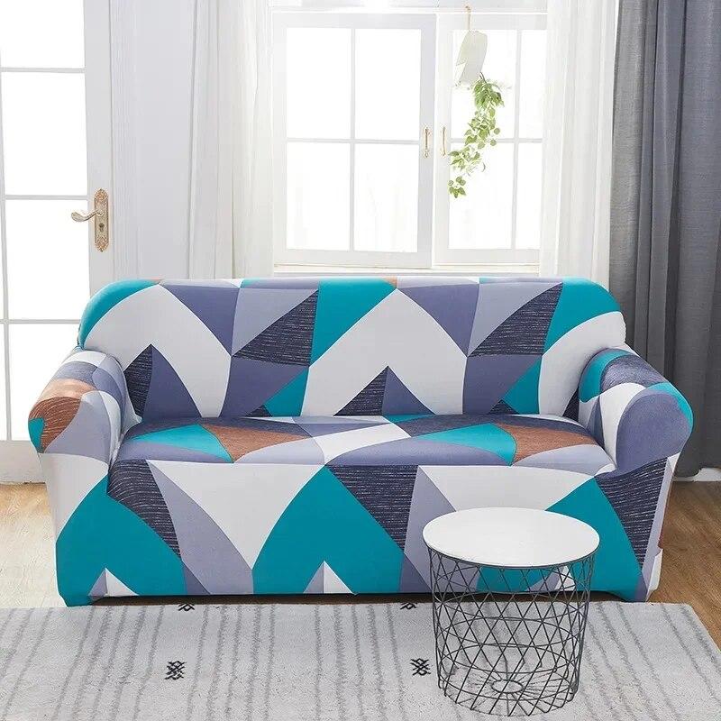 Capa de sofá impressa estiramento capas de sofá loveseat slipcovers para 2 lugares almofada lavável sala de estar protetor de móveis
