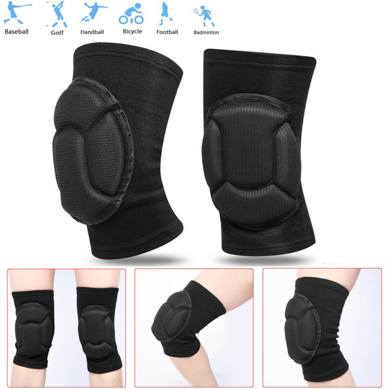 1 Pair Safety Knee Pads Thick Sponge Football Volleyball Extreme Athletic Anti-Slip Collision Avoidance Kneepad Brace