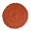 Christmas imitation cotton yarn placemat ins braided thermal insulation mat semi-handmade round coaster ramie mat