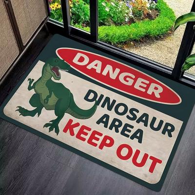 1 Stück Lustige Charaktere Dinosaurier-Bereich Fußmatten Küchenteppiche Rutschfest Pop Schlafzimmerteppiche Badematte Teppich für Zuhause Spüle Wäsche Dekor