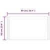 Vidaxl Lustro Łazienkowe Z Led, 50X90 Cm