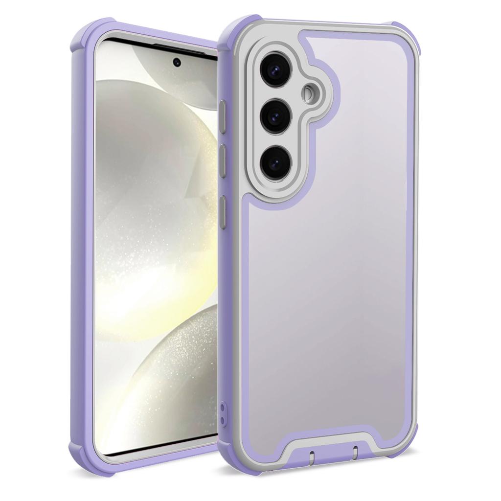 For Samsung Galaxy S25 Case Detachable 4 in 1 TPU+Acrylic+PC Shockproof Phone Cover