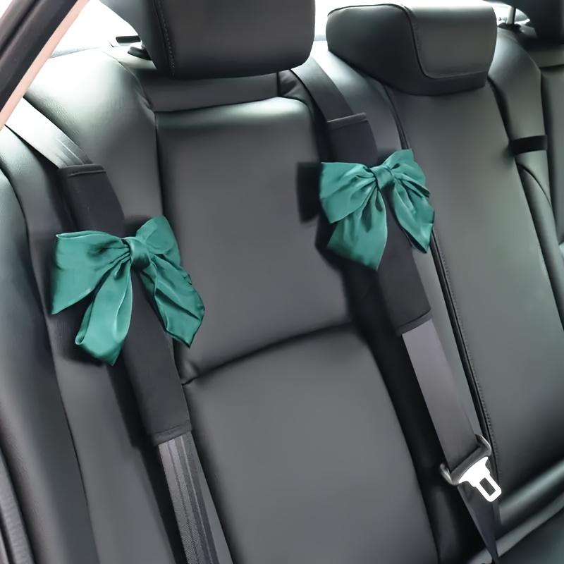 2pcs Women's Seat Belt Shoulder Pad Covers, Cute Bow Seat Belt Covers, Seat Belt Shoulder Pads, Seat Belt Accessories, Car Interior