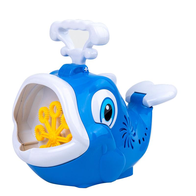 Macchina Sparabolle Automatica Balena Soffiatore Elettrico Automatico per Bolle Macchina per Fare Bolle per Bambini Piccoli Maschi Femmine