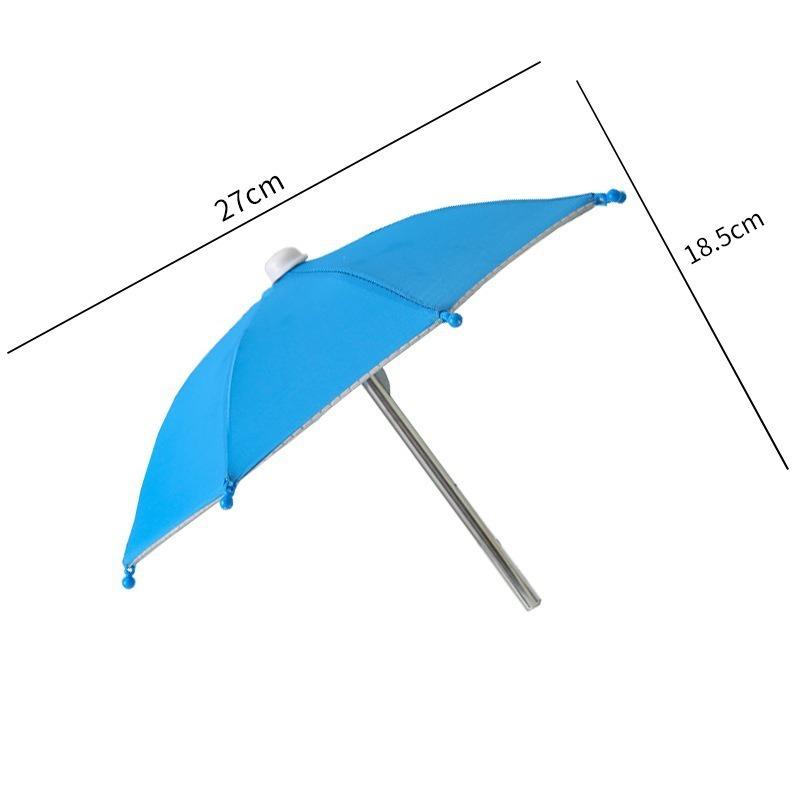 Outdoor Riding Equipment Mobile Phone Holder Removable Mini Portable Small Umbrella Weather and Rain Takeaway Motorcycle Umbrella