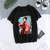 Tanjirou Kamado Kaus Wanita Kimetsu Kaus Wanito Printed Harajuku T-shirt Women's T-Shirt Kaus Grafis Anime Demon Slayer Uniseks