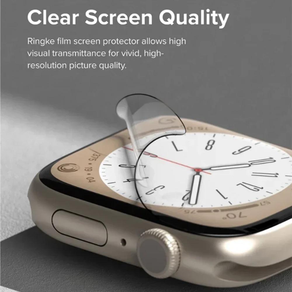 Pellicola Protettiva per Schermo per Apple Watch 49mm 45mm 44mm 42mm 41mm 40mm Pellicola Protettiva Morbida per iWatch Serie Ultra 9 8 7 6 5 3 SE