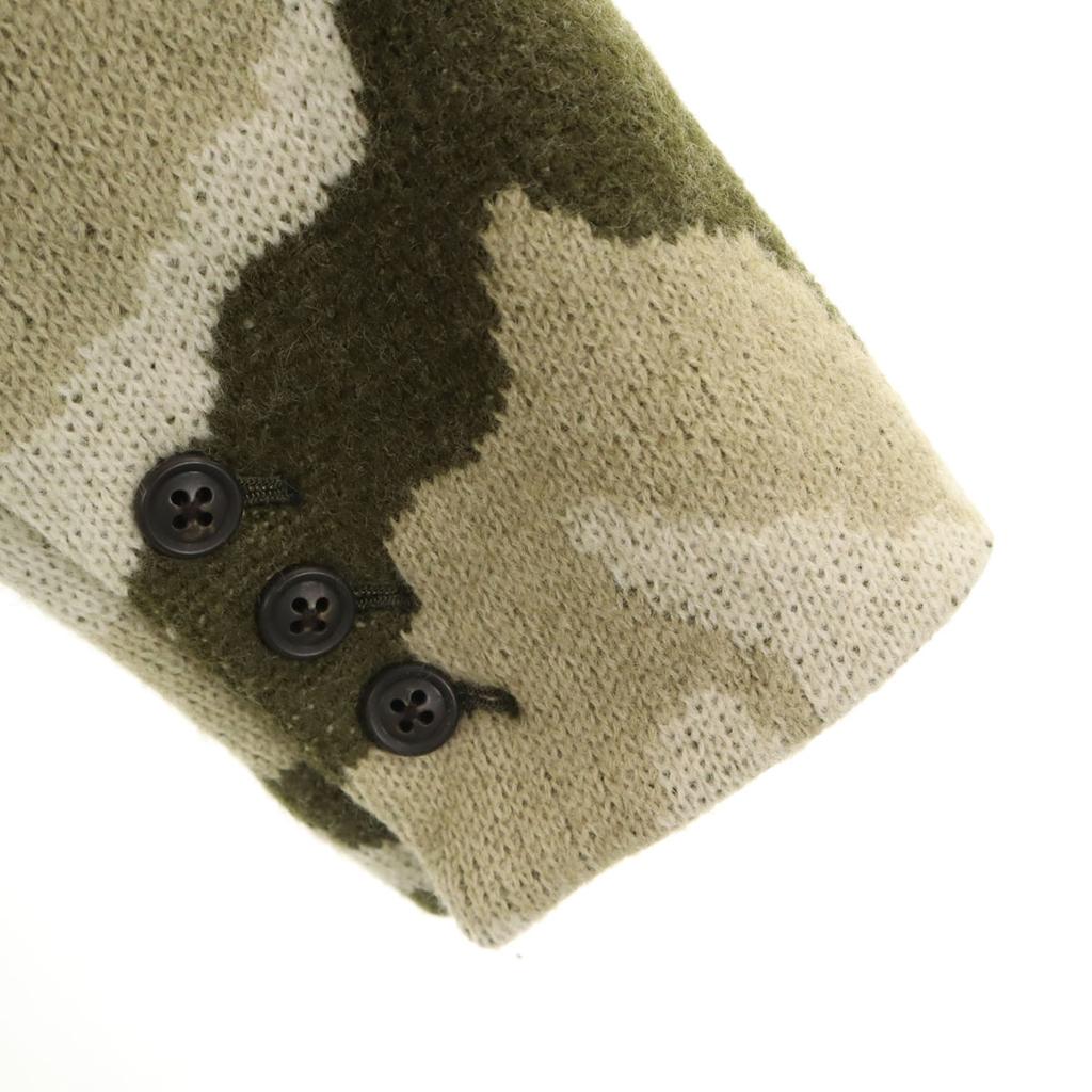 03 by KNITT03 Made in Japan 100% wool Camouflage knit tailored jacket 3 Men's Used