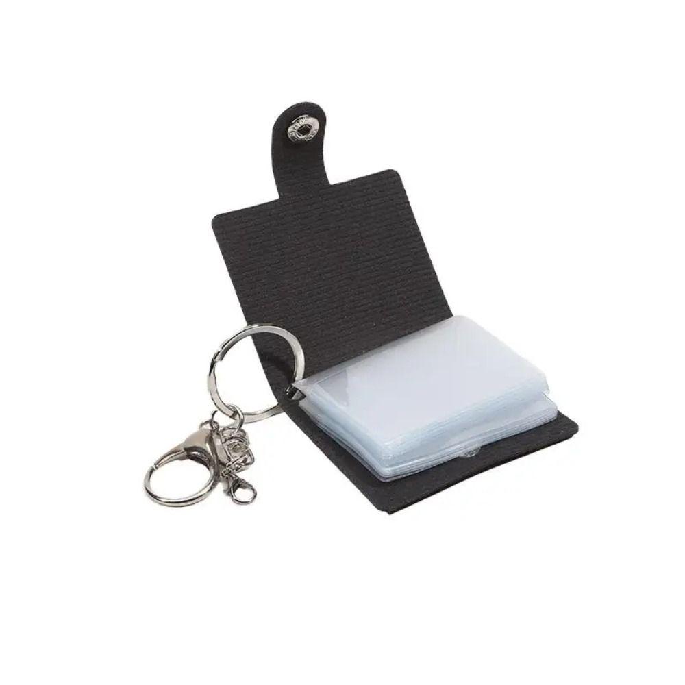 2 Inch Photo Album Keychain Backpack Keyring Photo Card Holder Portable Mini Photo Album  Bag Charm