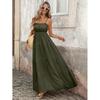 Europe, America 2026 Summer New Vacation Ruffle Edge Slim and Thin Long Suspender Dress Women