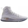 Under Armour Curry 4 Retro Biało-Złote 2024 Sneakersy Unisex Lemon-Ice Metaliczne-Złoto 1298306-111