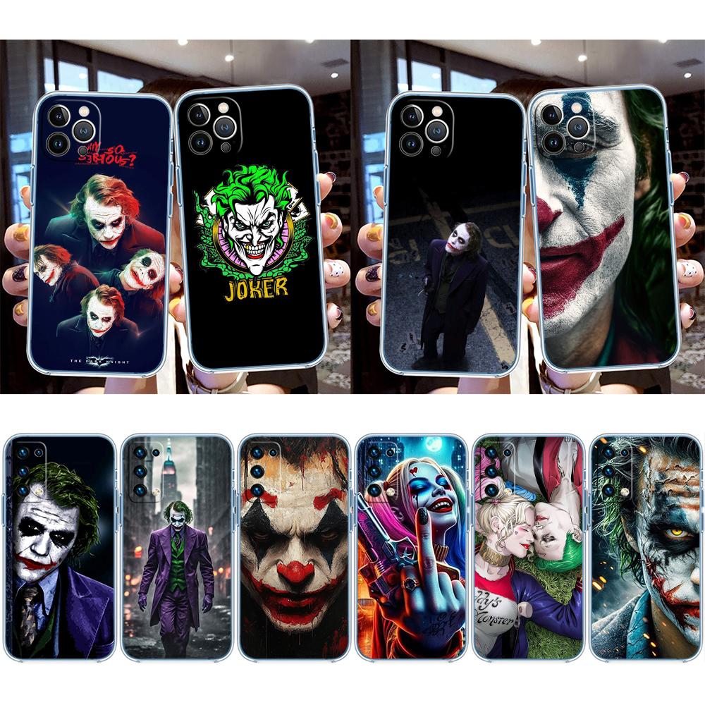 Joker Transparent Phone Case for Samsung Galaxy A04 A04S A14 A23 A34 A54 M23 M33 M52 M53