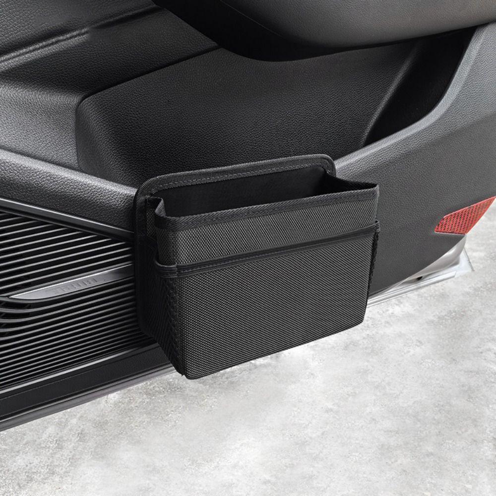 Foldable Car Trash Can Waterproof Hanging Storage Bag Automotive Garbage Storage Box  Copilot Door