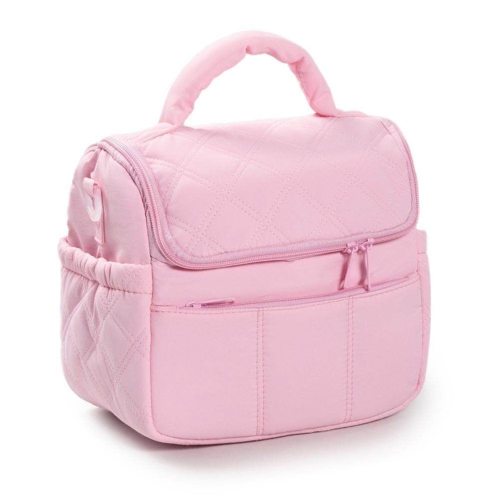 Detachable Strap Lunch Tote Quilted Puffer Lunch Storage Multi-functional Thermal Bag  School