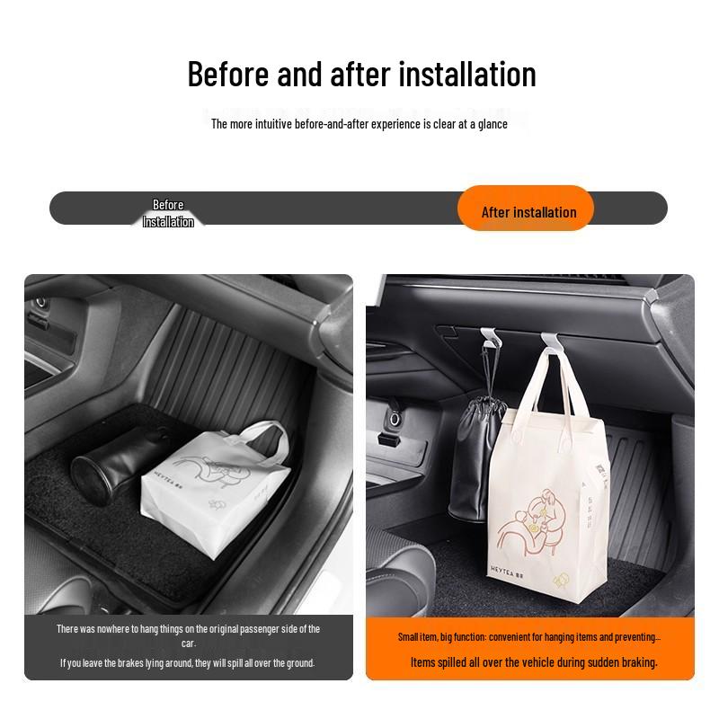 Xiaomi SU7 Car Interior Accessories: Glove Box Seat Hooks in Original Car Color