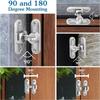 Sliding For Door Lock 90180 Degree Adjustable Zinc Alloy for Bathroom Garden Bedroom with Secure Spring and Ball Mechanism