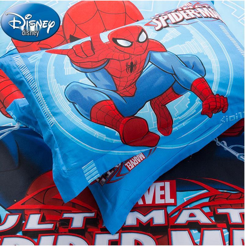 Spiderman All-Cotton 4-Piece Boys' Cartoon Bedding Set