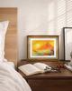 RINTO Art Panel Poster Mount Fuji in Gold Golden Fuji Red Toyama Sun Framed Painting Interior Decor Stylish Rabbit Parent and Child Advancement