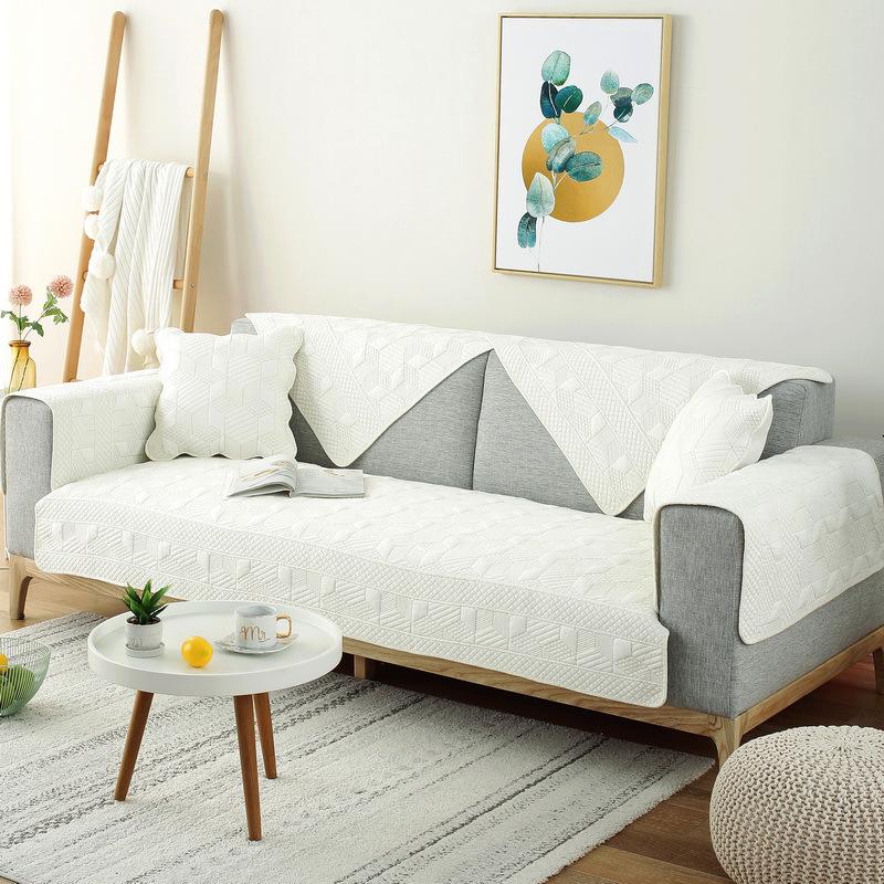 Всесезонная стеганая хлопковая кожаная подушка для дивана 45x45 Cushion Cover