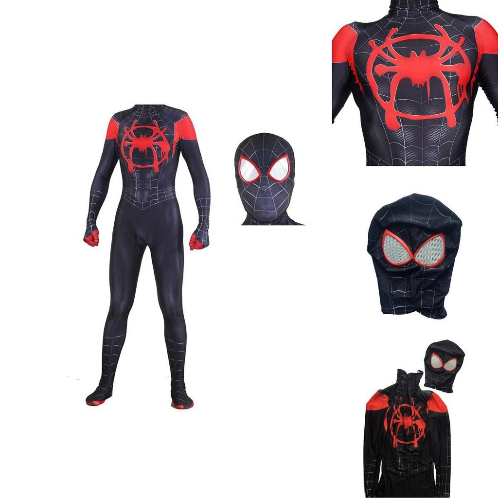 Spider-Man Into The Spider-verse Lycra Spandex Kinder Erwachsenenkostüm Mit Exquisitem Detail