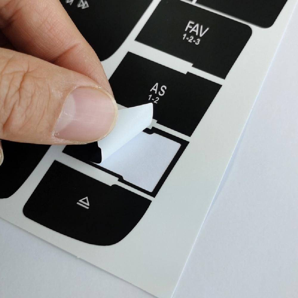 New Radio Audio Button Repair Decal Sticker Black For Buick Verano 2012-2015/ Encore