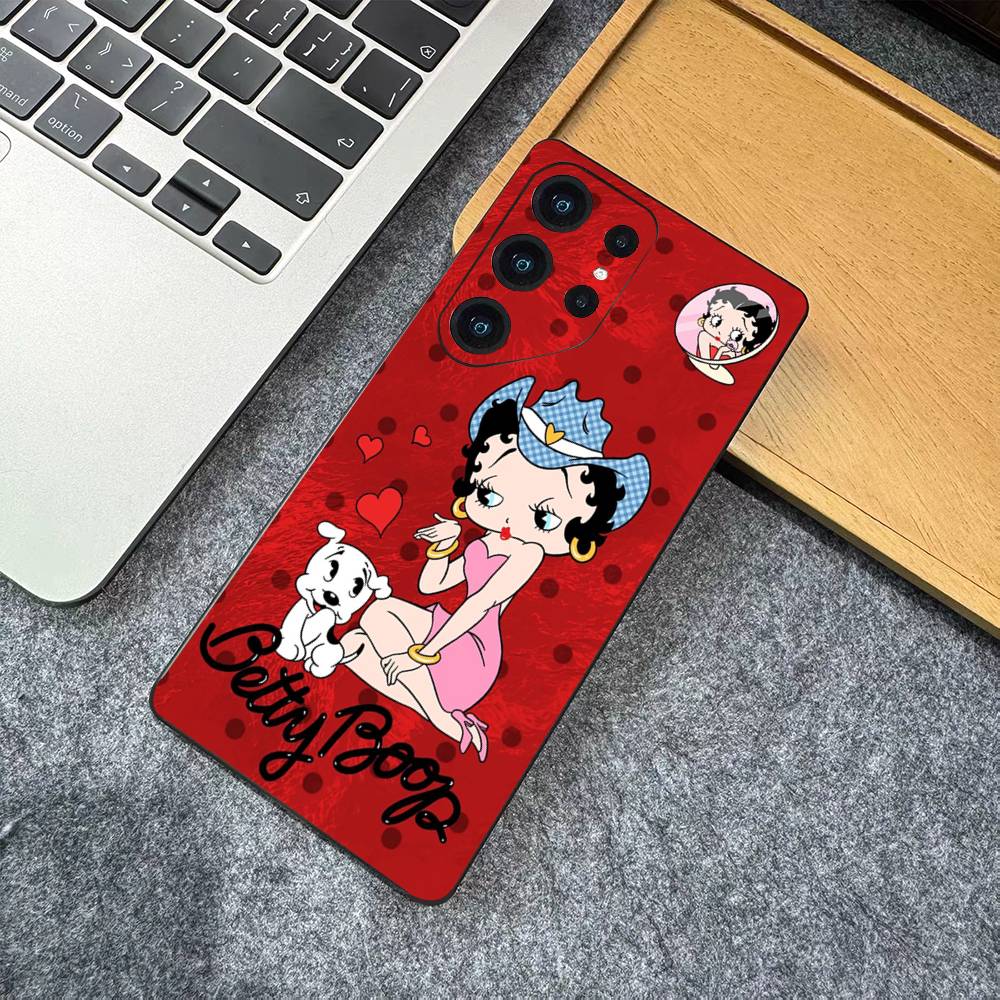 B-Betty-Cute-B-Boop Anime Phone Case For Samsung S 24 fe 25 Ultra plus 20 lite 21 30 22 23 24 22 Ultra 5G Fundas