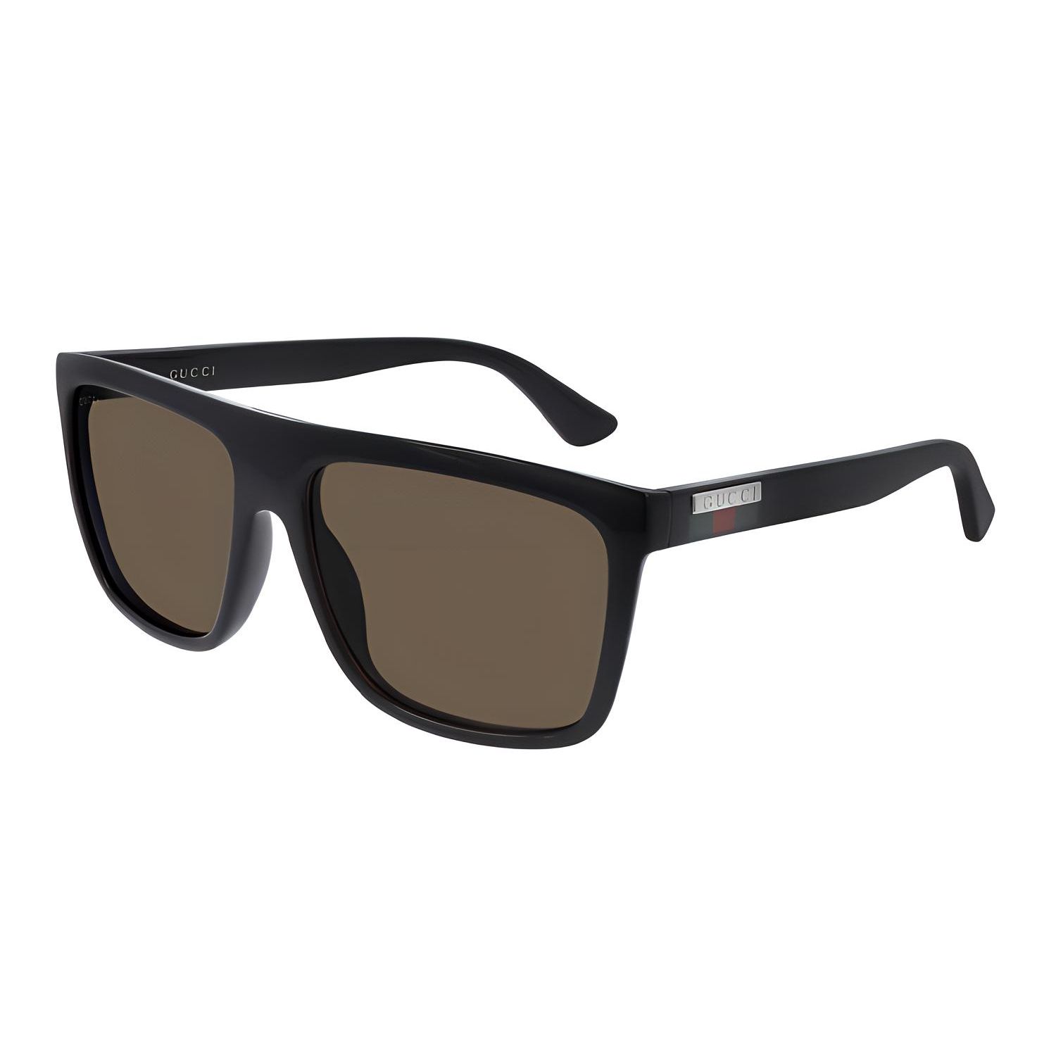 Gucci Square Logo Brown Sunglasses Rectangular Men sunglasses GG0748S-002 59