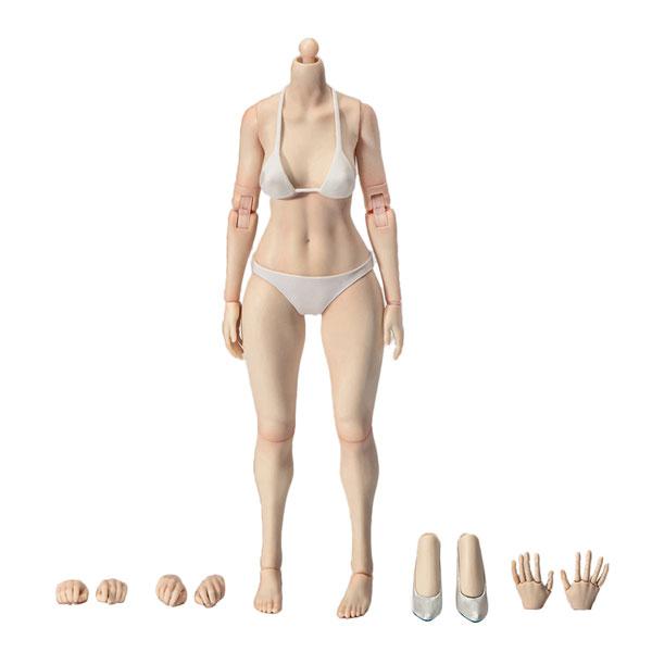 

1/6 Narrow Shoulder Female Body Medium Bust White Skin True 1 Toys