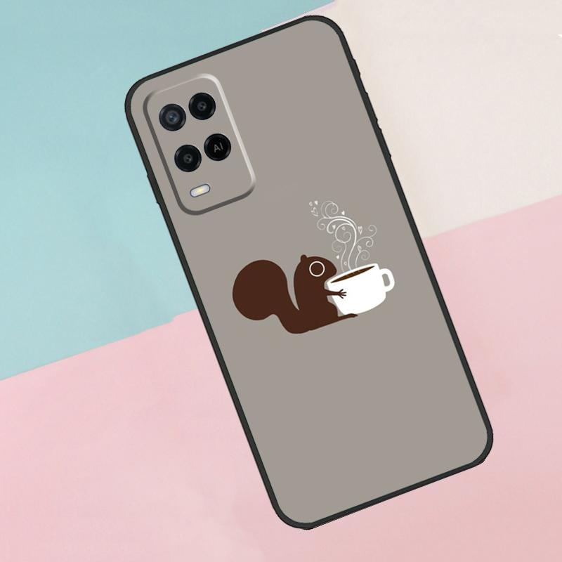 Cartoon Animal Squirrel For Oppo A74 A94 A54 A80 A78 A98 A40 A60 A18 A38 A58 A15 A17 A77 A57S A16 A76 A96 Phone Case