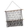 Boho Makramee Wandorganizer Buchstaben Buch Bauernhaus Dekor Quaste Hängend für Kinderzimmer