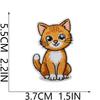 Cat Party Embroidery Cloth Sticker Ironing Cartoon Kitten Embroidery Label Tide Play Bag Decoration Patch Sticker Cute Meow Meow