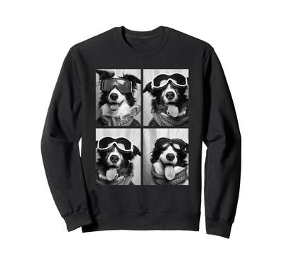 Cute Australian Shepherd Dog Snow Goggles Winter Animals Sweatshirt