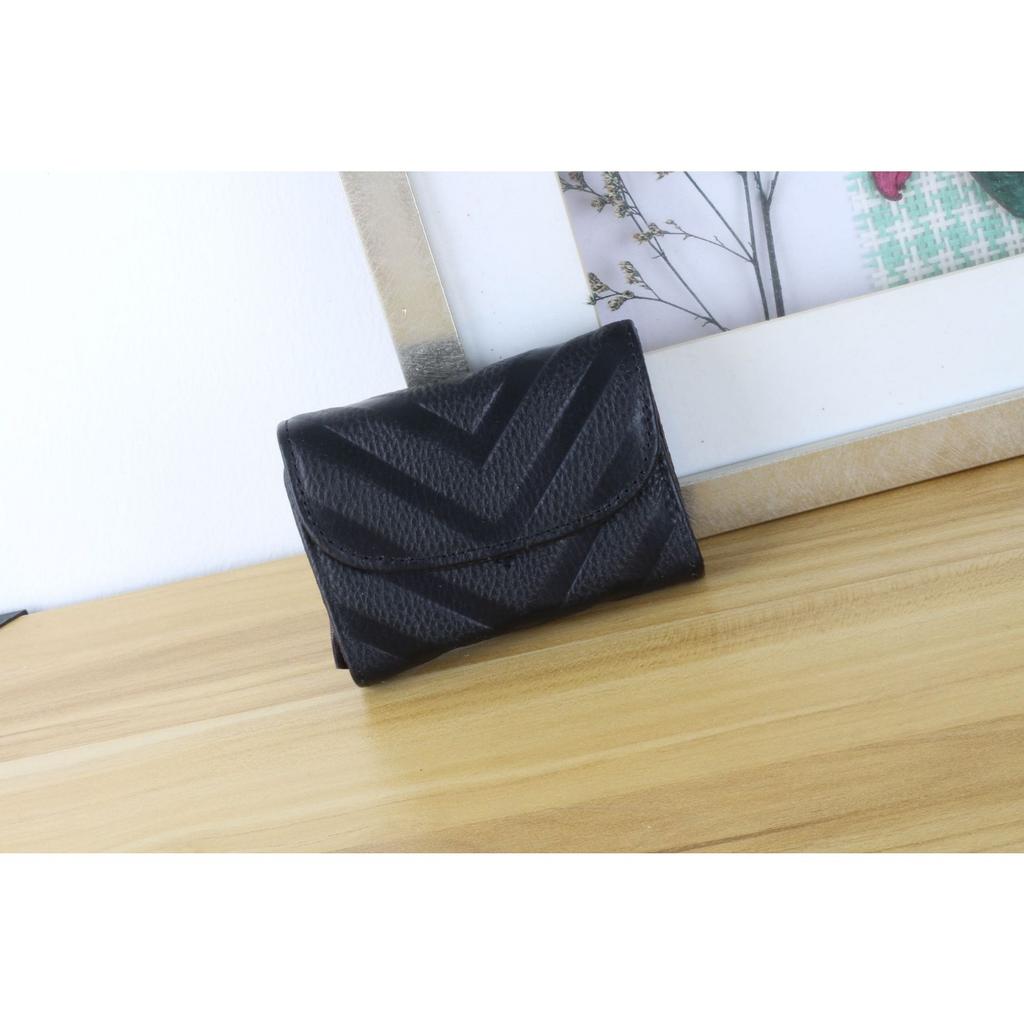 Dámská peněženka z hovězí kůže, Malá, Jednoduchá a Pohodlná Vícebarevná Ruční Zipová Peněženka Organizér na Karty