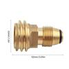 Practical Propanes Grills Adapter Quick Connecting Fitting Brass Propanes Grills Fitting Suitable for Outdoor Cooking