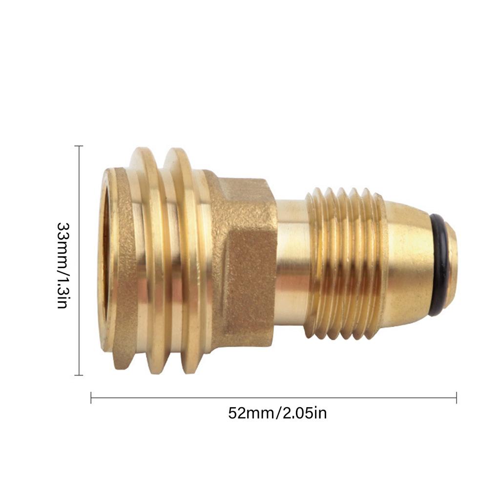 Propanes Connection Quick Connecting Adapter Brass Propanes Fitting Camping Accessories for Travel Trailer Grills