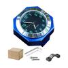 All Weather Resistant Motorcycle Dashboard Gauge Time Display Device Metal Octagonal Clock Simple Installation Design