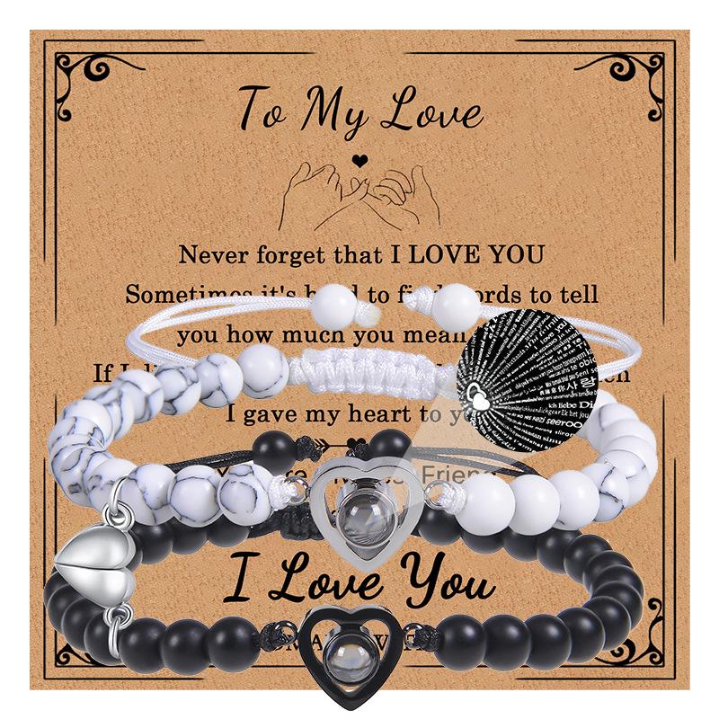 JYL TS Bracelet Custom Photo  Faceted Beads Preserves Memories & Love