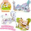 [Build a pastel-colored house No glue required, just snap together] Build a dollhouse Dream home with family and friends Foster your child's