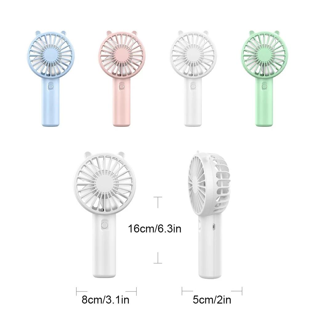Portable Handheld Fan Small Cooling Fan USB Rechargeable Eyelash Eyelash Mute Cooler Handheld Fan Mini USB Rechargeable Desk