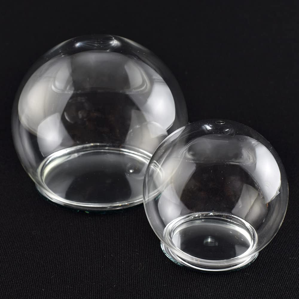 Fourcart Cute Handmade Glass Crafts [Bean Dome] Medium, Width: 55mm x Set of 6