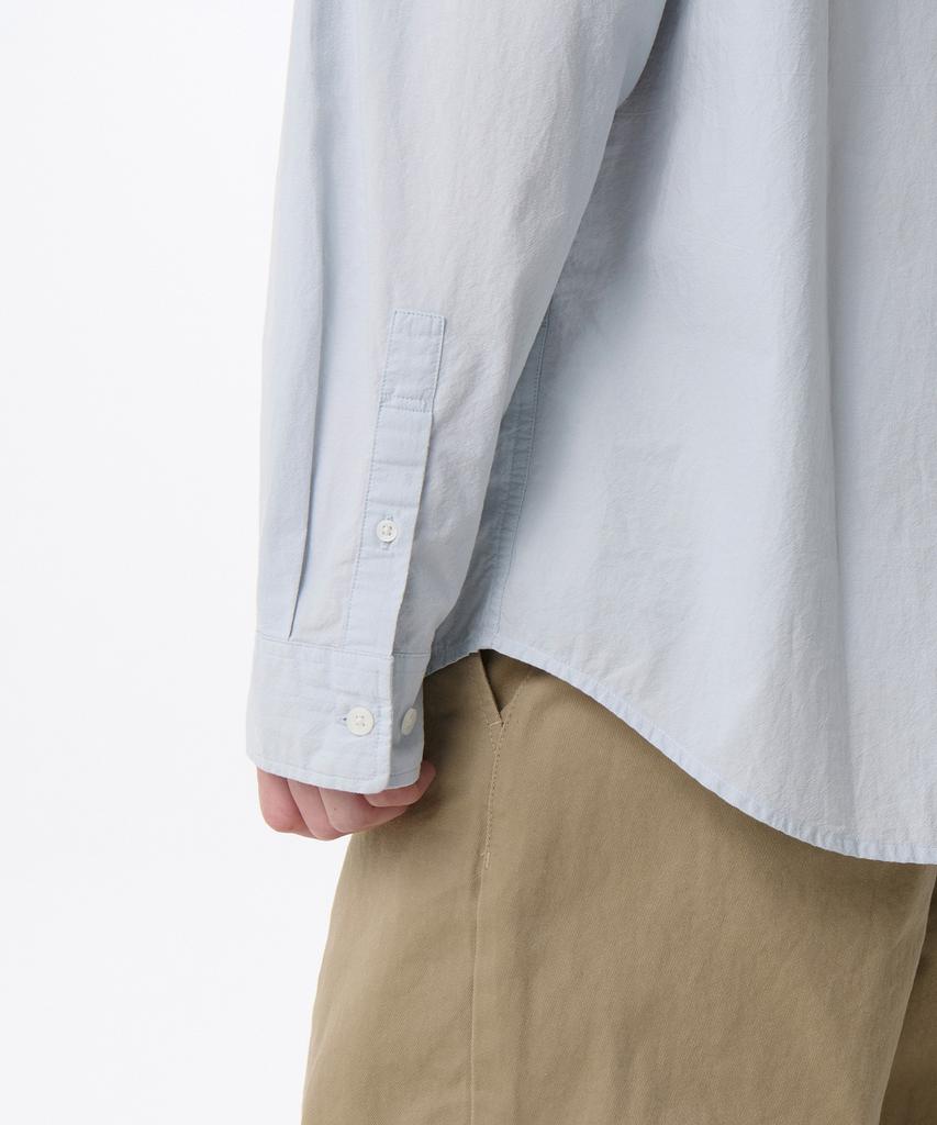 MUSINSA STANDARD Relaxed Micro Seersucker Shirt [Sky Blue]