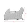 3Ply Guitar Pickguard with Single Coil Pickup Hole for  Electric Guitar White Pearl